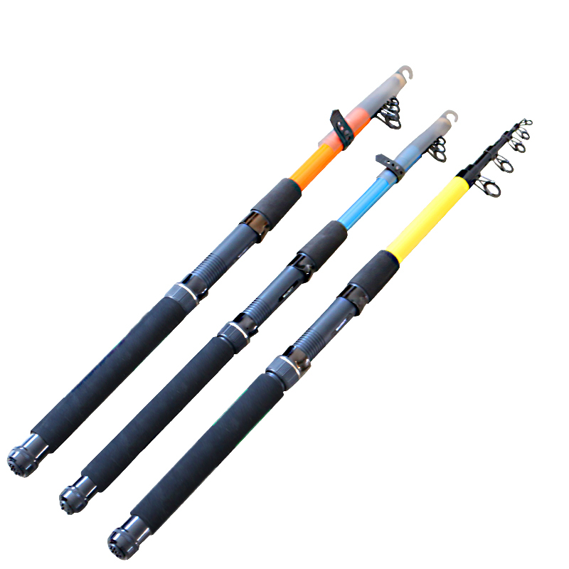 Customized telescopic fiberglass fishing rod