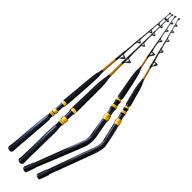 Heavy duty trolling boat fishing rod for sea fishing
