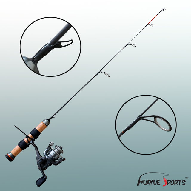 Carbon Ice Fishing Rod Reel Combo For Walleye