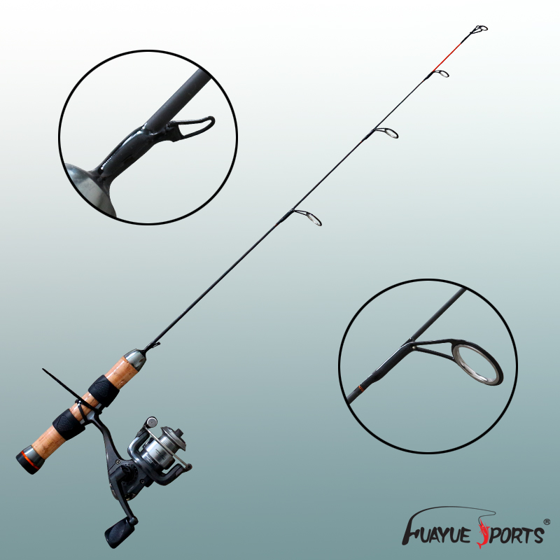 Carbon Ice Fishing Rod Reel Combo For Walleye