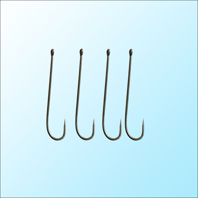 Corrosion-resistant sharp single fishing hook in one set