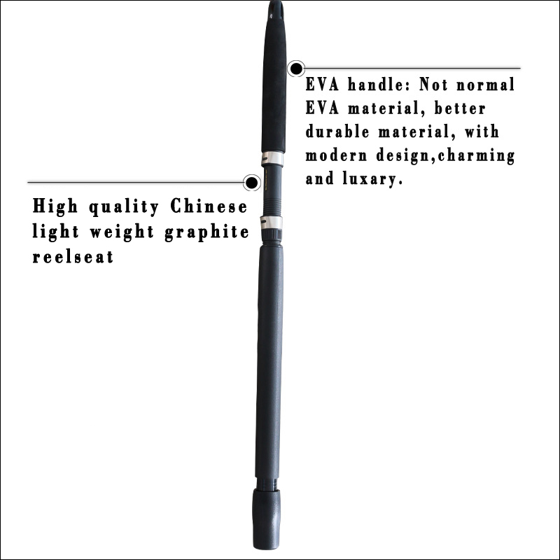 Elite Series 6'6''/7' Boat Fishing Rod, 20-50lb, Robust Integrated Tip