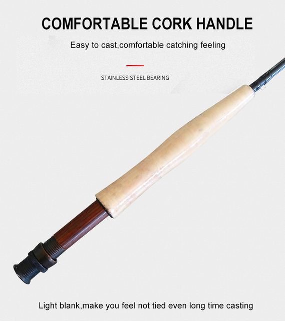 Customized 2pcs Light Weight Carbon Fiber Fly Fishing Rod