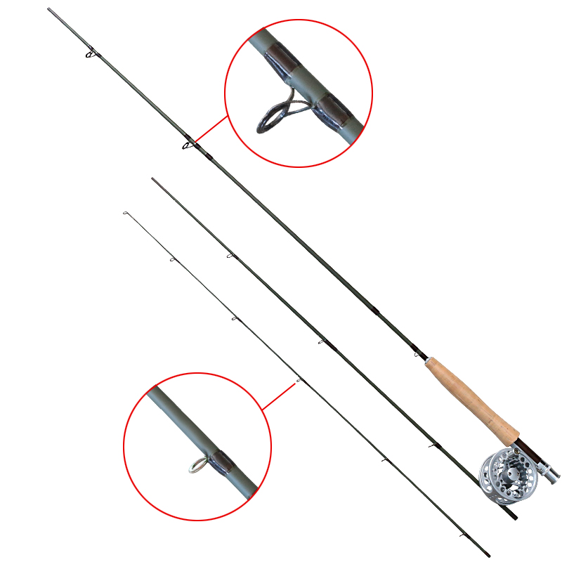 7'6''/8'6''/9' Carbon Portable Travel Fly Rods