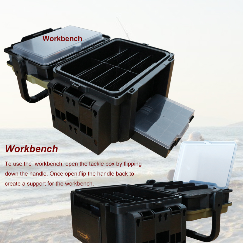 Custom Waterproof Tackle Box With Dividers For Lure