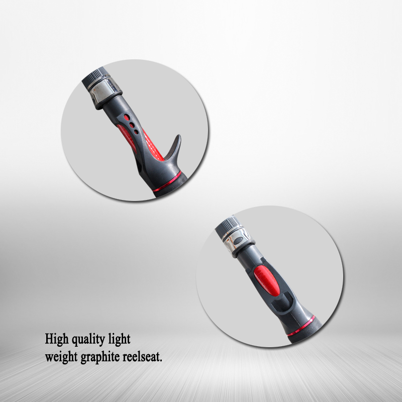 Customized epoxy glass bass fishing rod with reel combo