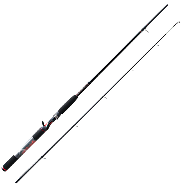 Customized epoxy glass bass fishing rod with reel combo