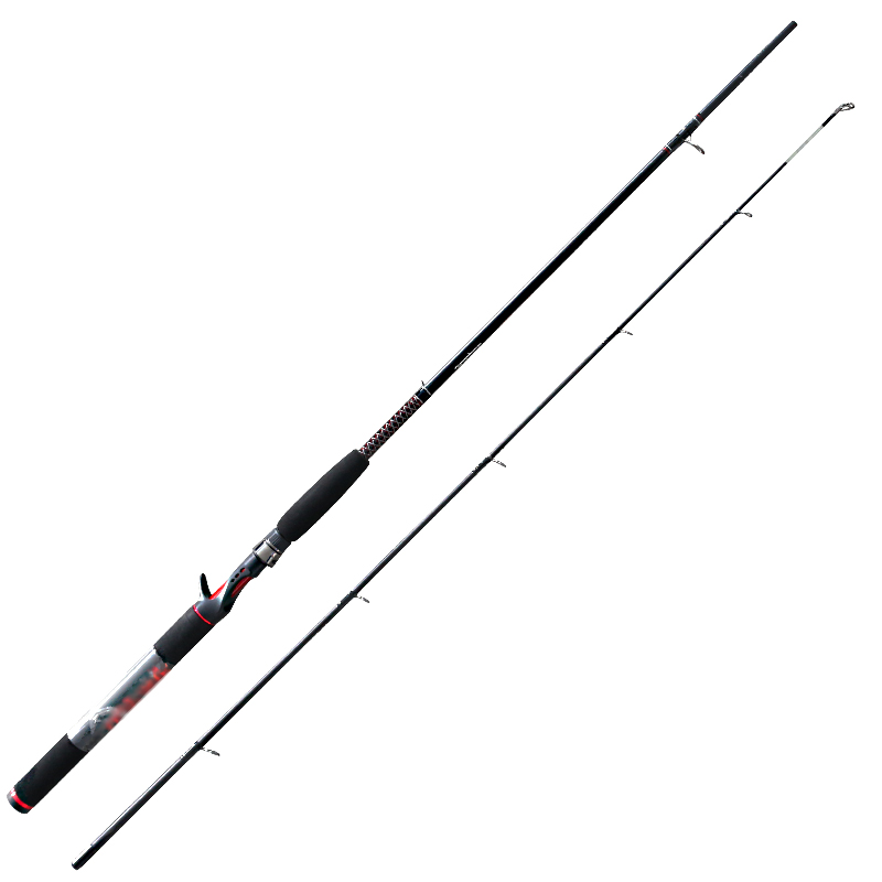 Customized epoxy glass bass fishing rod with reel combo