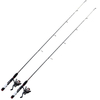 Customized composite carbon/epoxy 4'8'' 2pcs panfish rod combo