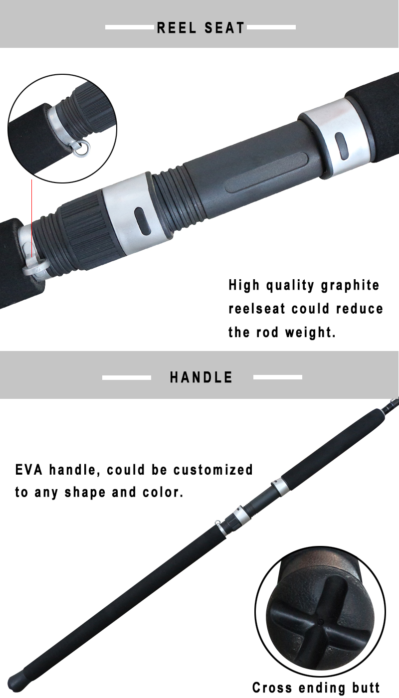 High-Performance Carbon Fiber Popping Rod for Offshore Fishing