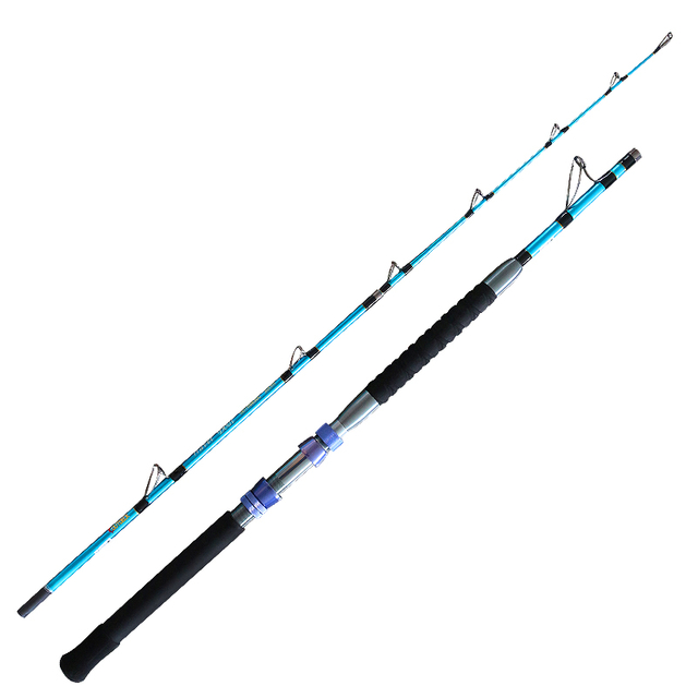 Heavy-Duty 4-Section Travel Boat Fishing Rod, Portable and Customizable