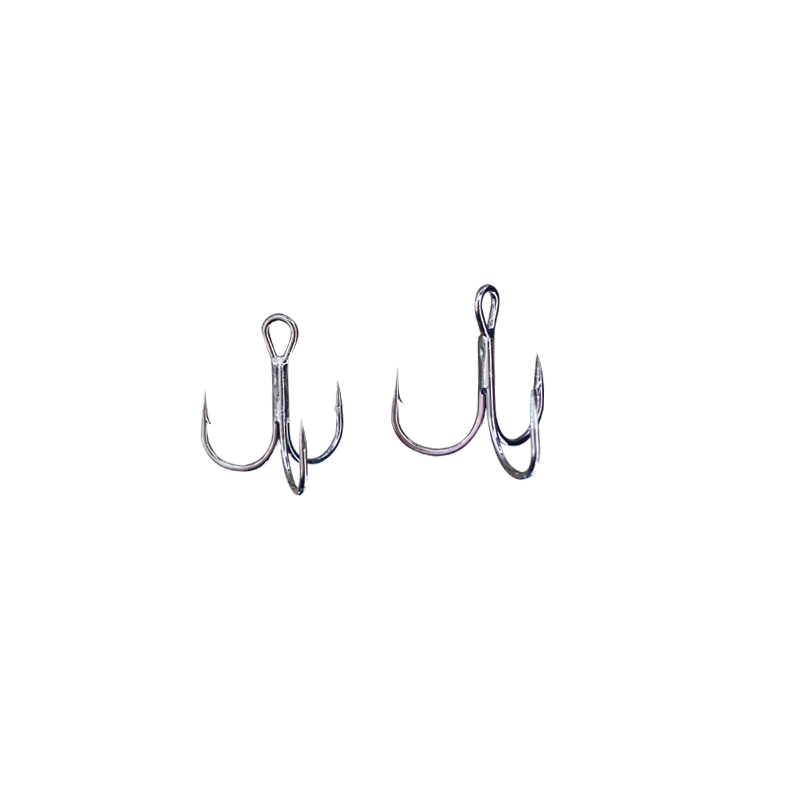Carbon steel 3X 4X 5X treble hook for freshwater fishing
