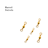Stainless Steel Fishing Swivel #2/#4/#6/#8 Barrel Swivel Assortment for River and Stream Fishing