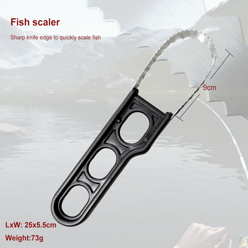 Fish Scaler/ Knife/Sharpener Multi-functional Fishing Accessories Sets 