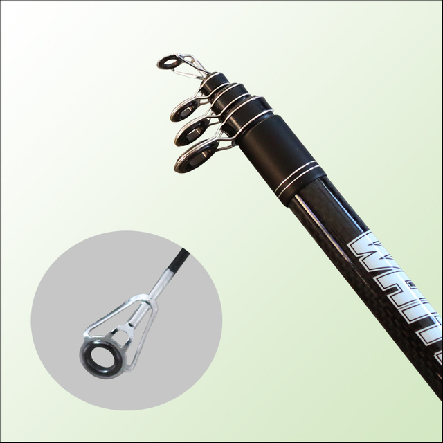 Customized Carbon Telescopic Spinning Fishing Rod and Reel Combo