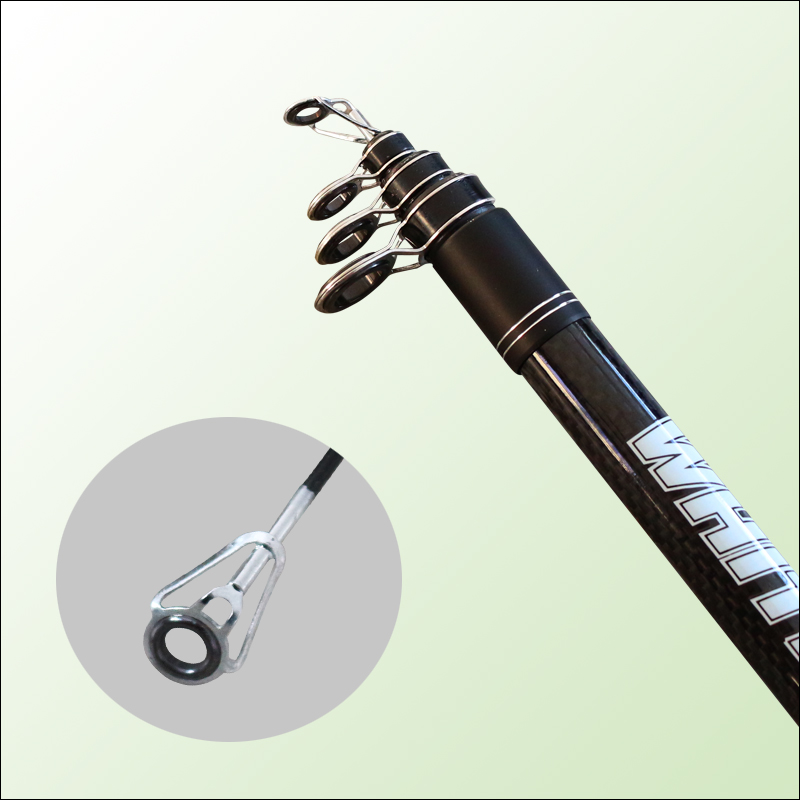 Customized Carbon Telescopic Spinning Fishing Rod and Reel Combo