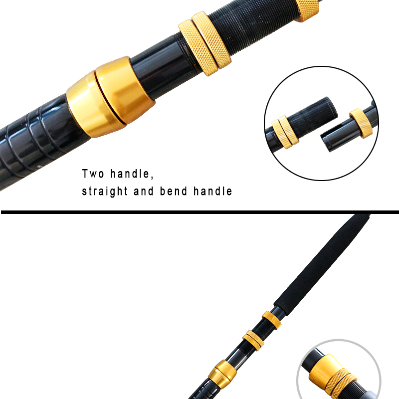 Heavy duty trolling boat fishing rod for sea fishing