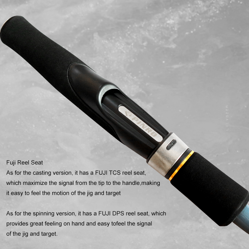 Customized Carbon Fuji Slow Jigging Spinning Fishing Rod