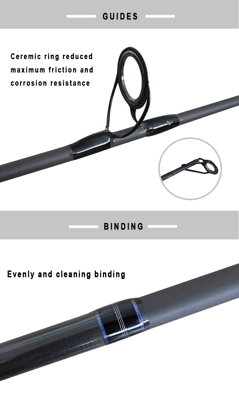 High-Performance Carbon Fiber Popping Rod for Offshore Fishing