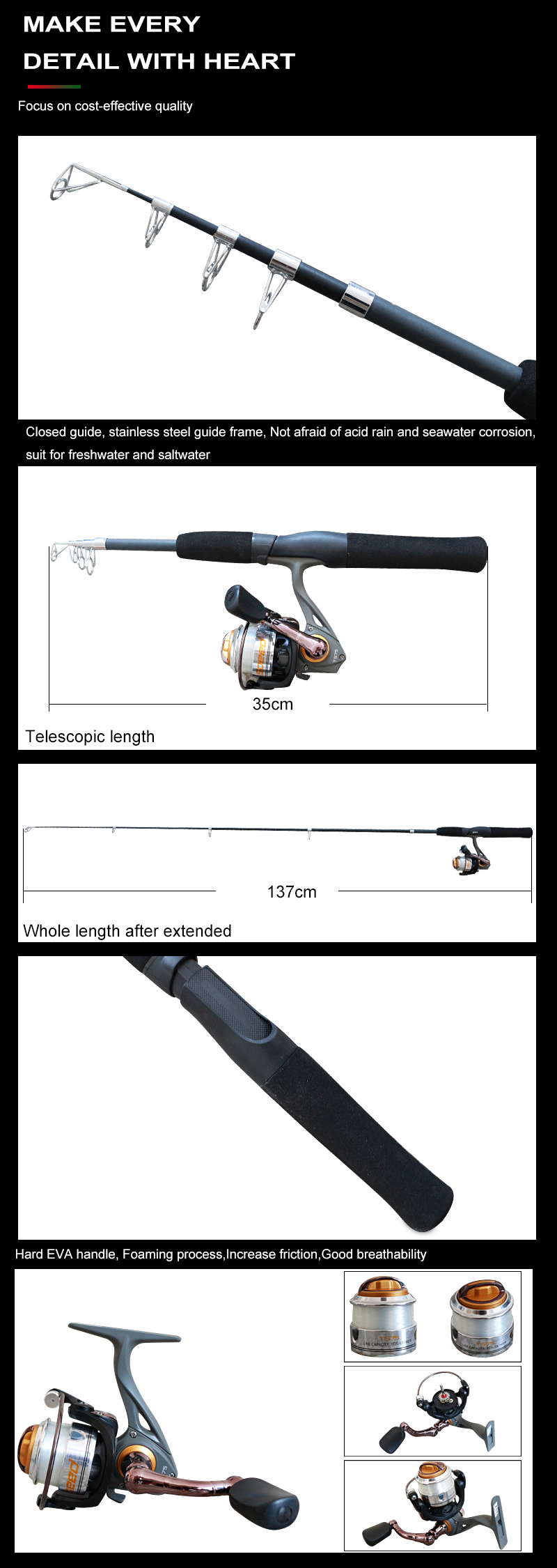 Ultra Light Travel Fishing Combo for Beginners