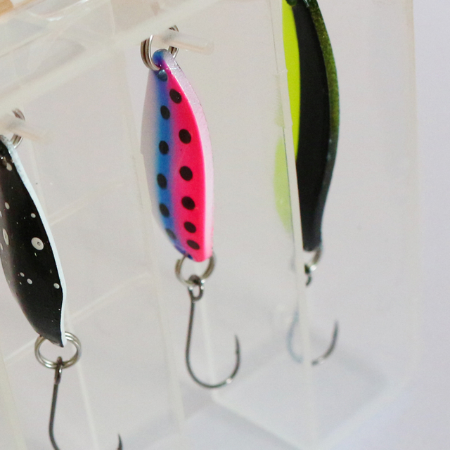 Customized trout/perch/pike/zander tackle set with spoon