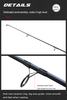Customized composite carbon/epoxy 9'/2.7m 2pcs catfish rod combo