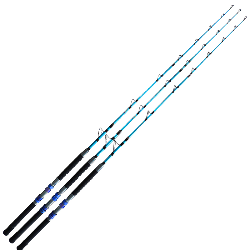 Heavy-Duty 4-Section Travel Boat Fishing Rod, Portable and Customizable