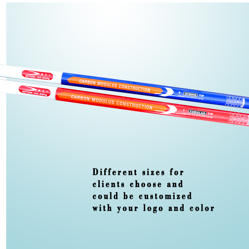 Durable 3-Section Surf Fishing Rod, Carbon Fiber, Custom Color Options