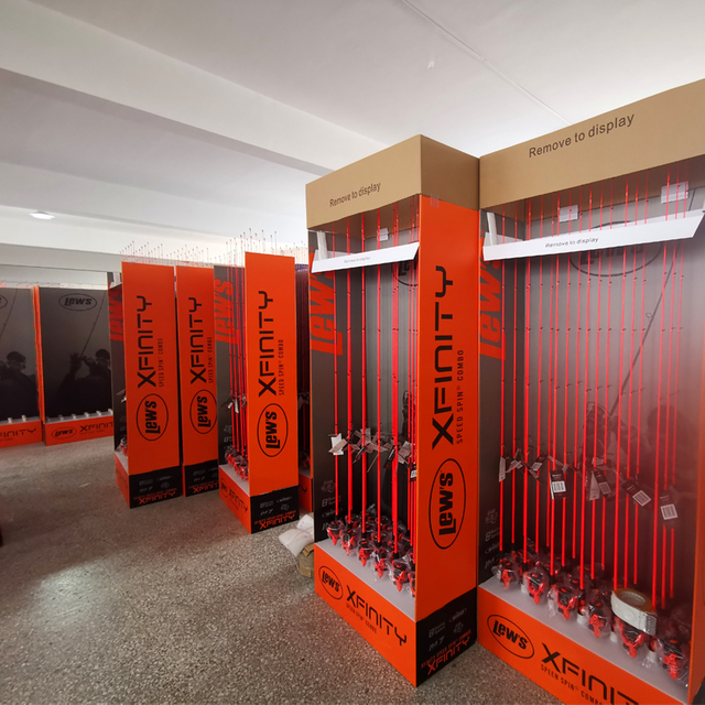 Best Customized fishing rod and reel combo in display