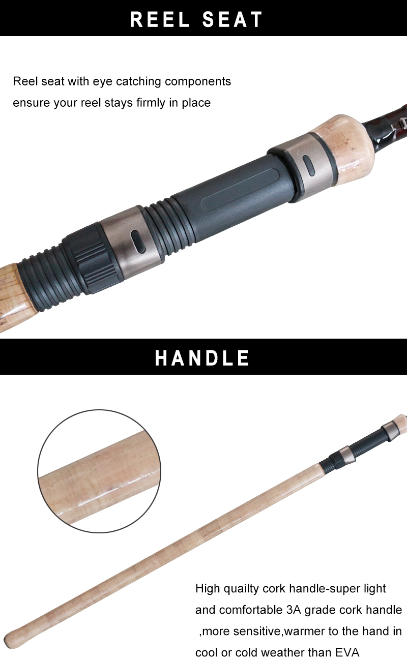 3.6M 3pcs Cork Handle Carp Rod For Lake