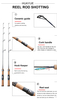 30''/32'' Cork Handle Ice Rod for Lake