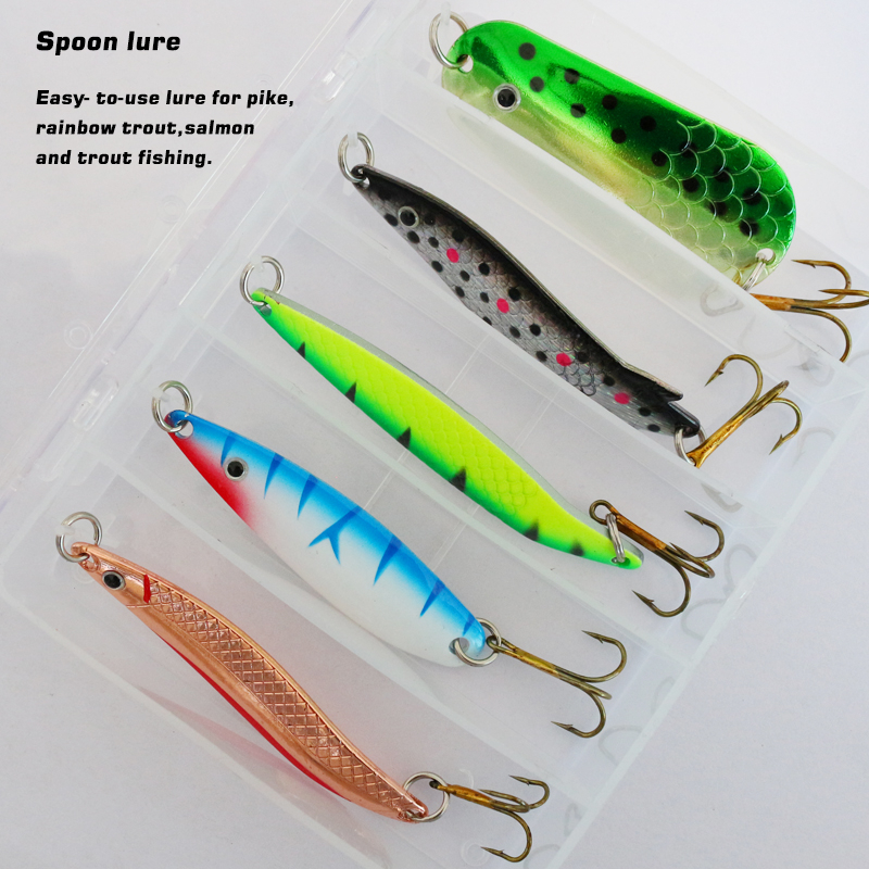 Customized trout/perch/pike/zander fishing kit with spoon